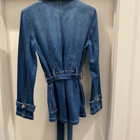 WHBM Denim Trench-style Coat - Picture 2 of 3